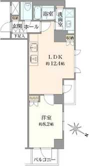 アトラス四谷レジデンスの間取図