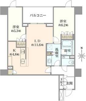 ザ・パークハウス代々木大山の間取図