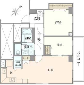 元代々木ペアシティの間取図