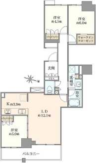 大宮スカイスクエア　ザ・タワーの間取図