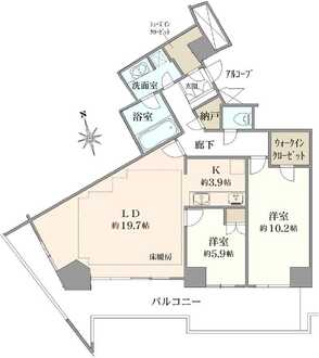 キャピタルマークタワーの間取図
