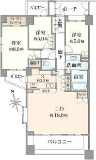パークハウス吉祥寺トリニファイの間取図