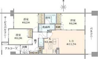 プラウド久我山の間取図