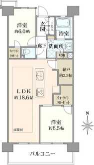 プラウドシティ吉祥寺の間取図