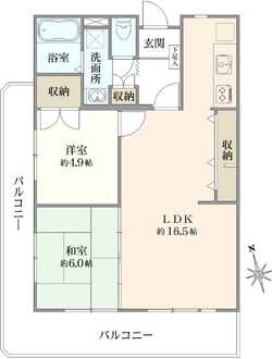 西武柳沢ローヤルコーポの間取図
