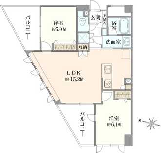 グリーンコーポ東高円寺の間取図