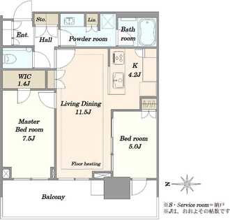 HARUMI FLAG SUN VILLAGE T棟の間取図