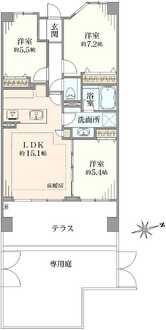 吉祥寺レジデンシアの間取図