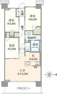 ブリリアシティ三鷹の間取図