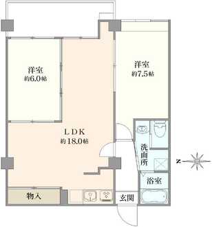調布センタービルマンションの間取図