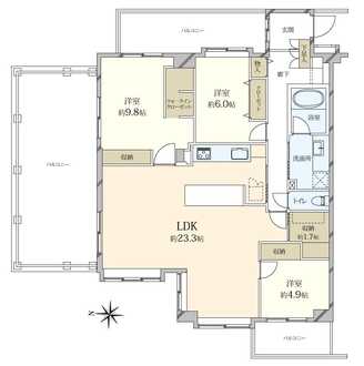 ライフヴィラ上鷺宮の間取図