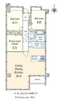 ライフヴィラ上鷺宮の間取図
