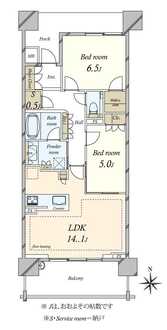 ヴィークグラン世田谷千歳船橋さくらガーデンの間取図