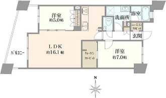 プレミスト上麻生の間取図