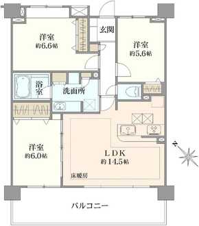 フェアロージュ新百合ヶ丘アーク・ステージの間取図