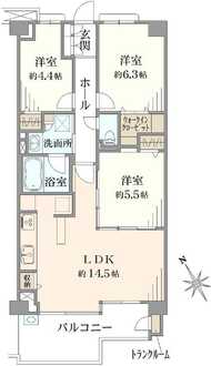 ハイセレサ菊名アクティールの間取図