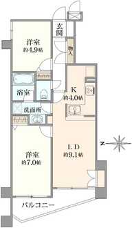 ドメスたまプラーザの間取図