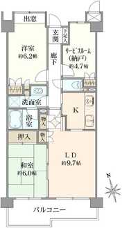 シティウインズ武蔵小金井の間取図