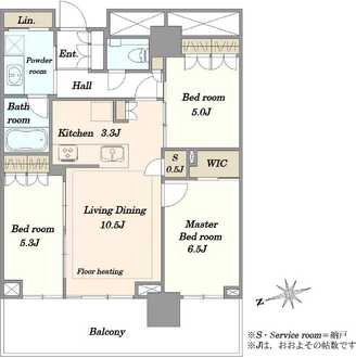 プラウドタワー武蔵小金井クロス ウエストの間取図
