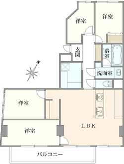 シャトー小金井の間取図
