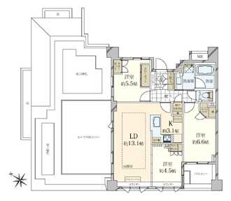 ウェリス用賀の間取図