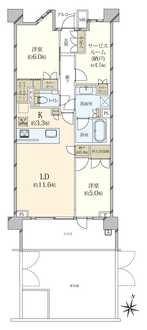 ドレッセ用賀の間取図