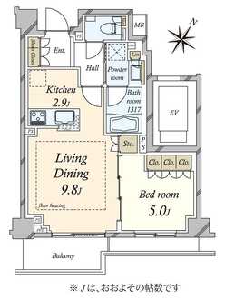 グランスイート三軒茶屋レジデンスの間取図