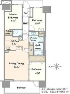 プラウド東陽町サウスの間取図