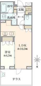 サンウッド浜田山の間取図