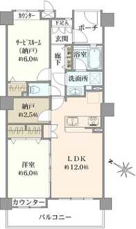ルイシャトレ目黒不動前の間取図