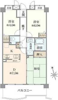ライオンズシティ桜台の間取図