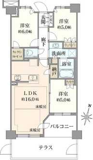 プラウド練馬中村橋の間取図