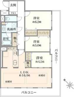 ボヌール千石の間取図