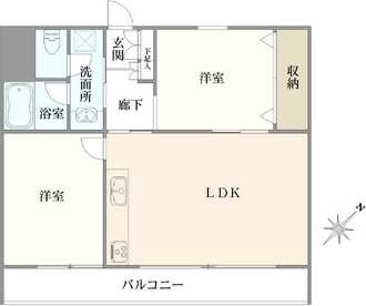 富士蔵コーポの間取図