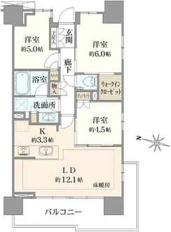 パークホームズ練馬豊島園ステーションプレミアの間取図