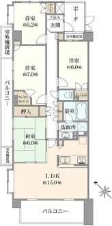 藤和シティホームズ氷川台の間取図