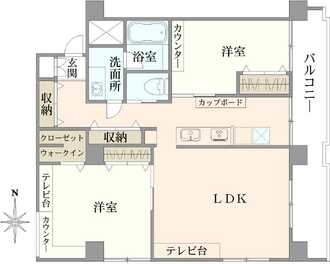 カーサ中村の間取図