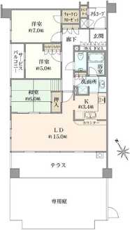 武蔵野レジデンシアの間取図