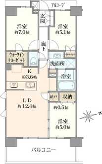 アンヴィーネ保谷の間取図