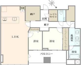 シティタワー麻布十番の間取図