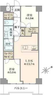 カーサ三田の間取図