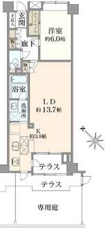 ヴィルヌーブ片瀬江ノ島マリンテラスの間取図