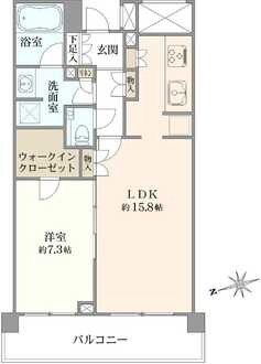 常盤松ハウスの間取図