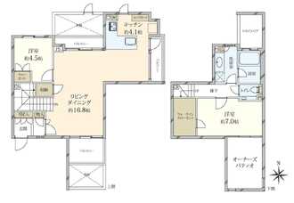 ロイヤルシーズン瀬田の間取図