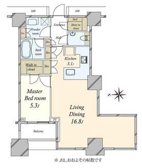 高輪ザ・レジデンスタワー棟の間取図
