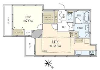 グランディ代官山の間取図