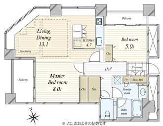 東京シーサウスブランファーレの間取図