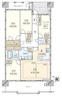 プラウド新浦安の間取図