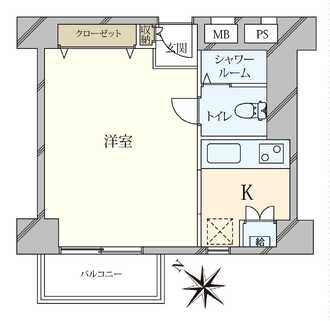 月島ハイツの間取図