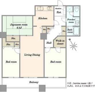 晴海アイランドトリトンスクエアビュータワー1号棟の間取図